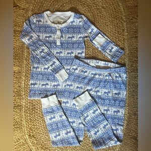 The Beaufort Bonnet Company Blue and White Kids Pajama Set